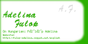 adelina fulop business card